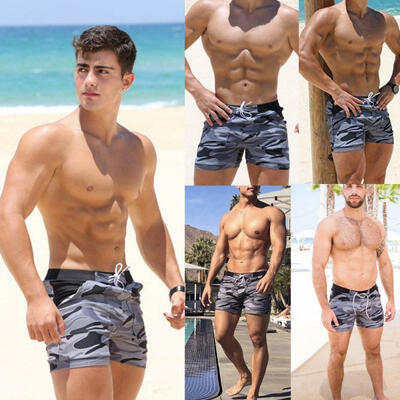 

2018 Fashion Men Swimming Fitted Board Shorts Swim Trunks Swimwear Beach Summer Trouser