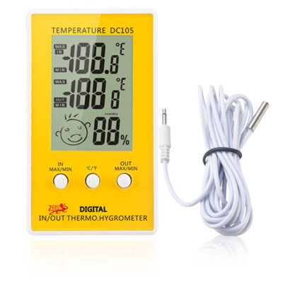 

DC105 LCD Digital Thermometer Hygrometer Weather Station Household Indoor