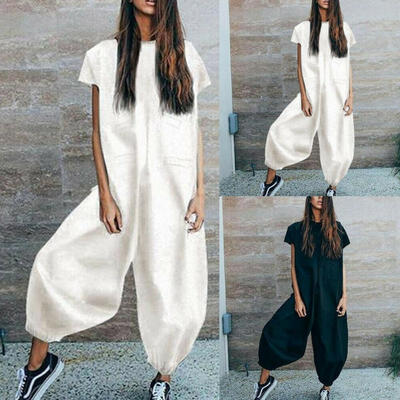 

Women Clubwear Summer Playsuit Loose New Holiday Fashion Party Jumpsuit Trousers