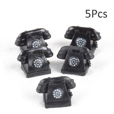 

5pcsset Mini Retro Appliances Furniture Model Resin DIY Craft Ornaments Miniature Landscape Model Home Decoration Photography Pro