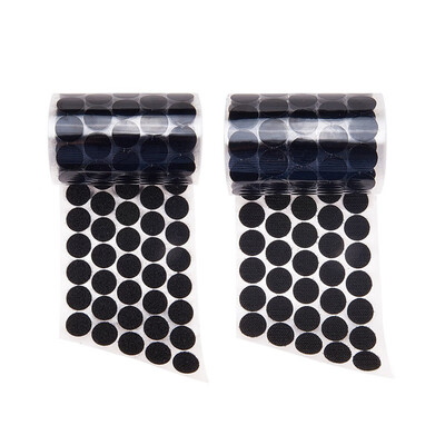 

PH PANDAHALL 500 sets Black Nylon Magic Tapes Adhesive Hook&Loop Tapes