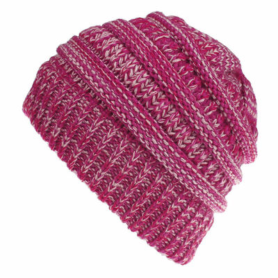

Womens Beanie Tail Messy Soft Bun Hat Ponytail Stretchy Knit Crochet Skull Cap