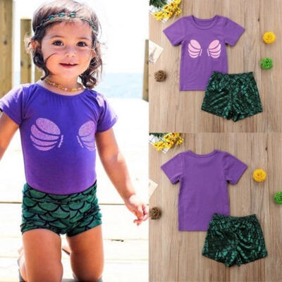 

Newest 2Pcs Baby Girl Kids Summer Toddler Outfit