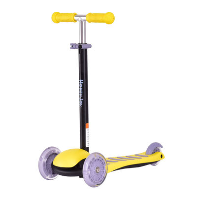 

Adjust Handle 3 LED Light up PU Wheels Kids Kick Scooter-Yellow