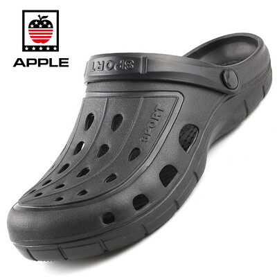 

Apple APPLE breathable non-slip soft bottom hollow hole one foot drag sandals male XDB-1705 black 40
