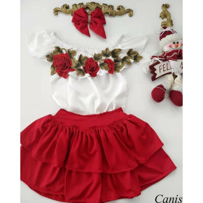 USA Toddler Kids Baby Girl Flower Print Tops Skirts Outfits Clothes Dress Summer