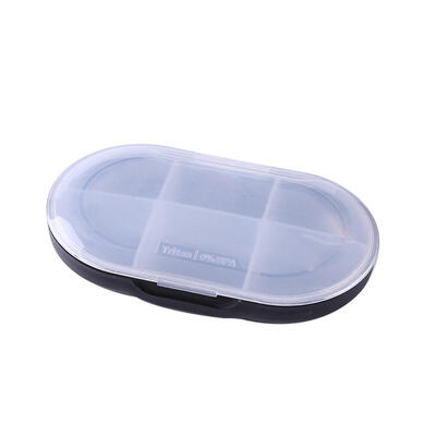 

Portable Pill Case 6 Grid Home Travel Medicine Organizer Empty Container
