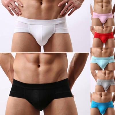 

HOT Mens Seamless Low Waist Briefs Short Boxers Pants Thongs Underwear Underpant