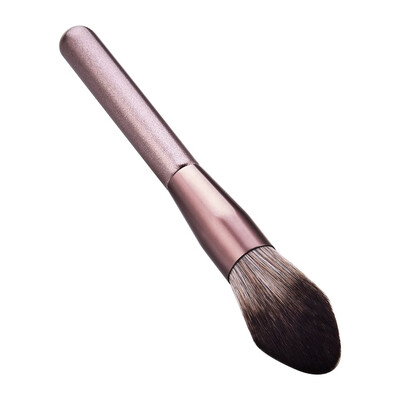 

Toponeto 1 pcs rose gold high end wood handle micro crystal silk makeup brushes