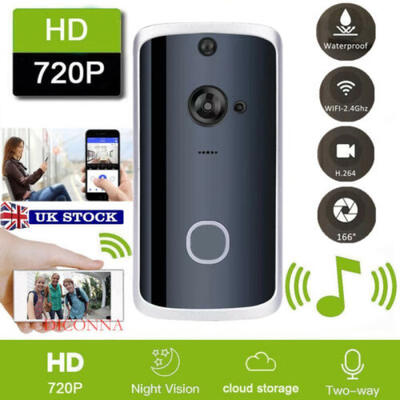 

Wireless WIFI HD Smart Doorbell Video Camera IR Night Vision Home Security