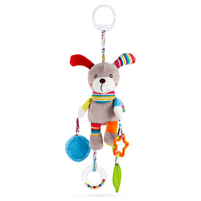 

Baby Crib Puppy Rattle Plush Toy Stroller Pendant Hanging Bed Bell