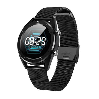 

154 Inch Smart Sports Watch ECG Heart Rate Blood Pressure Oxygen Monitoring Bracelet with Steel Strap for Android IOS