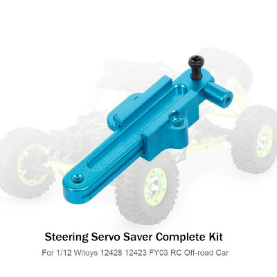 

Steering Servo Saver Complete Kit Metal for 112 Wltoys 12428 12423 FY03 Hopup Parts RC Off-road Car Crawler