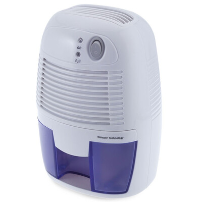 

Mini Air Dehumidifier Moisture Absorber with 500ML Water Tank for Home Bedroom Kitchen Office