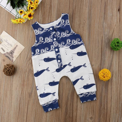 

Baby Boy Girl Animal Sleeveless Romper Jumpsuit Toddler Summer Clothes Outfit
