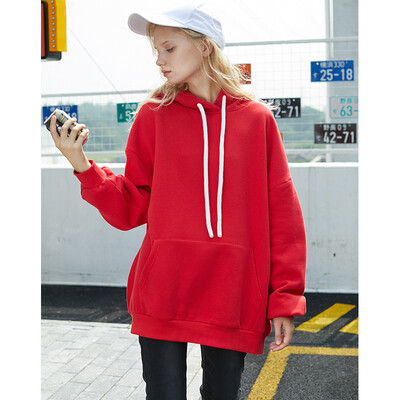 

PASS early autumn hooded sweater female tide loose thin section ins autumn 2018 new Korean sports jacket top shirt 68405PA21154 China Red S