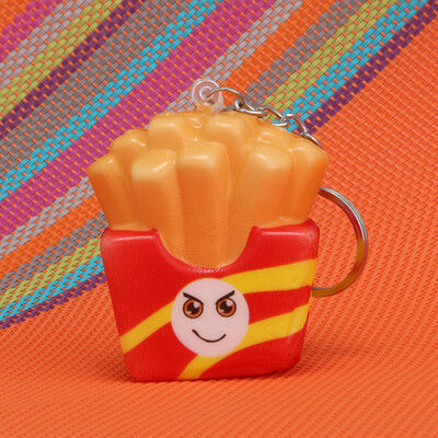 

Tailored Squishies Kawaii Cartoon Chips Slow Rising Cream Scented Keychain Stress Relief