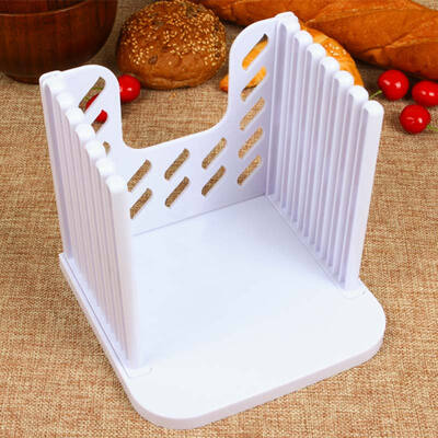

Cake bread toast knife kitchen accessories tool quality ABS plastic 16 16 2cm stitching layered slice toast bread machine