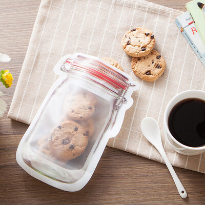 

Household Portable Sealing Mason Bottle Ziplock Storage Bag 3pcs