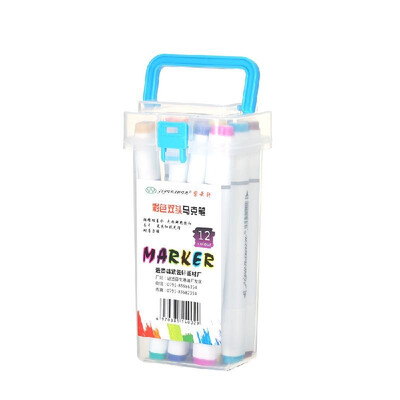 

122436486080Pcs Dual Headed Marker Pen Students Colorful Painting Pen Cartoon Art Design Hand Drawing Marker Pen Suit