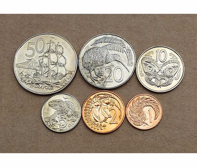 

6 PCS SET Coins Of New Zealand