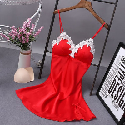 

Sexy Women Lingerie Silk Robe Dress Nightdress Nightgown Sleepwear Nightdress