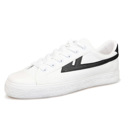 

Warrior canvas shoes low to help casual couple models with flat-bottom sports WL0003T black&white 34 large one yard