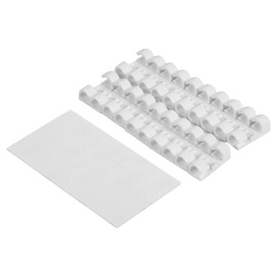 

Greensen 20pcs Wire Tidy Holder Cord Drop Clip Organizer Adhesive Cable Management Clamp 3 Colors