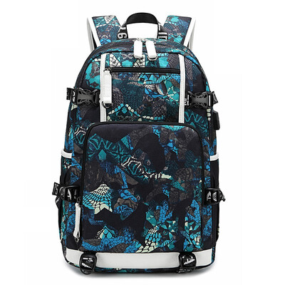 

Marsoul Mens Backpack Middle School Student Bag Female Print Oxford Waterproof Travel Bag Mens Bag