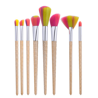 

Toponeto 8Pcs Blending Pencil Foundation Eye shadow Makeup Brushes Eyeliner Brush