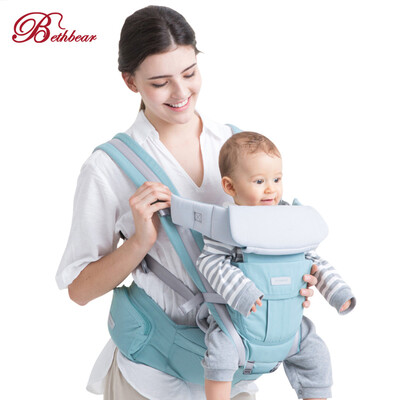 

Bethbear 3 in 1 Hipseat Ergonomic Baby Carrier 0 - 36 Months Wrap Infant Sling Backpack
