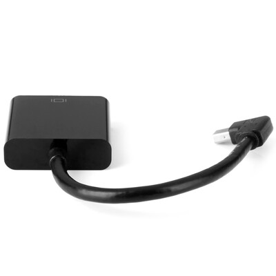 

CY DP-067-LE Left Angle 90 Degree Mini DisplayPort DP Male Source to VGA Female Sink Monitor Cable