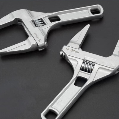 

Aluminum Alloy Multifunctional Adjustable Bathroom Wrench Universal Spanner with Large Opening Hand Tools
