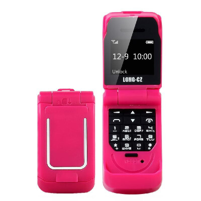 

LONG-CZ J9 BT Mini Flip Feature Phone 066-inch 64MB Big Speaker Loud Volume Voice Changer Phonebook Call SMS Alarm SOS Multilangu