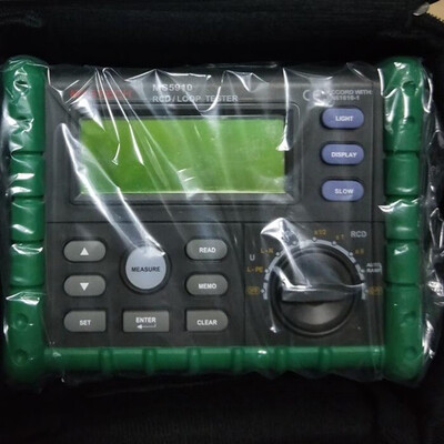 

Circuit Breaker RCD Loop Tester Meter Trip-out Time & Current V Freq USB MS5910