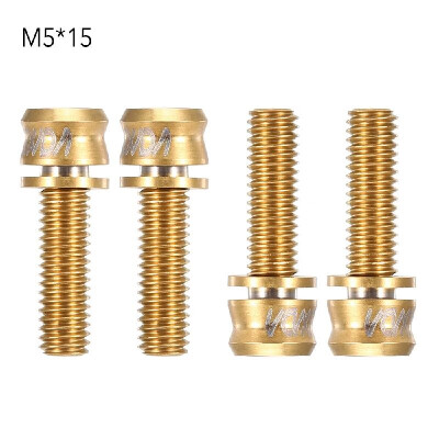 

4PCS Bicycle Bike Stem Screws Hex Bolts Ultralight Cycling Titanium Alloy Fixing Screws Accessories