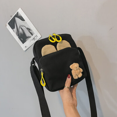 

Small BAG canvas bag lady with one shoulder slanting bag Xiao Qingxin student lovely Korean version of the ancient girl inssen Dep