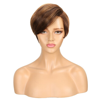 

Noble Cute Short Bob Hairstyles Part Lace Human Hair Wigs For Women Bob Wig With Bang Remy Human Hair Wig Ombre Pixie Cut Wig