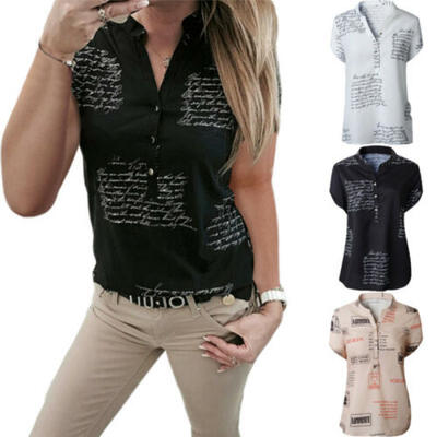 

Fashion Women V Neck Short Sleeve Tops Blouse Summer Cool T-Shirt Ladies -3XL