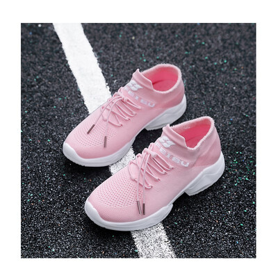 

2018 Korean version of socks shoes womens trend of comfortable thick-soled old shoes pink soft sister sports shoes