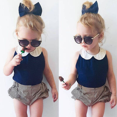 

2PCS Newborn Kids Baby Girl Outfits Clothes Sleeveless Top ShirtTutu Pants Shorts Dress Set