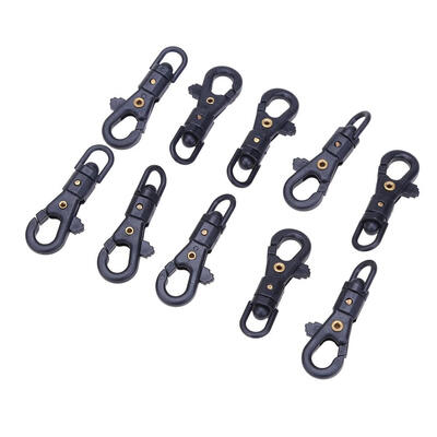 

10pcs Matel Snap Hook Rotary Swivel Quick Suspension Rope Buckle Backpack