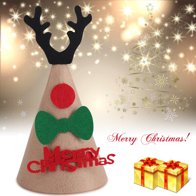 

Cute Unisex Non-woven Christmas Hat Adult Children Cap Festival Party DecorationChristmas DecorChristmas Decoration Hat