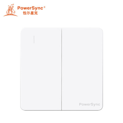 

Baoer Xingke Ming type 86 double unit single control switch white ESM18004 AESMK2S9