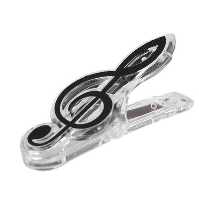 

Plastic Musical Note Letter Paper Clip Piano Sheet Spring Holder Stationery