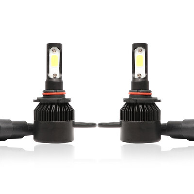 

9005 S2B 2PCS Led Cob LED Chip Car Headlamp 36W 6000k White Light 8000LM Car Bulb Fog Light Black