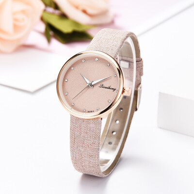 

〖Follure〗Fashion Simple And Simple Casual Monochrome Leather With Strap Ladies Watch