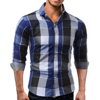 

Mens Long Sleeve Slim Fit Dress Shirt Business Work Luxury Formal Casual T-shirt