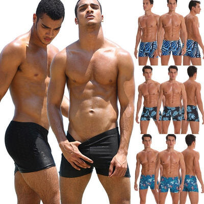 

Men&39s Boxer Briefs Swimming Shorts Trunks Swimwear Underwear Beach Pants Hot