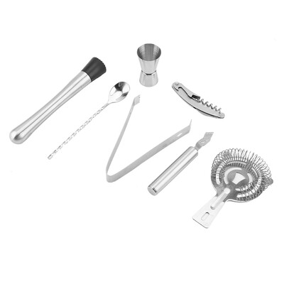 

Greensen 7PCs Cocktail Shaker Stainless Steel Wine Drink Mixer Tools Kit with Carry Bag Wine Mixer Wine Mixer Tools